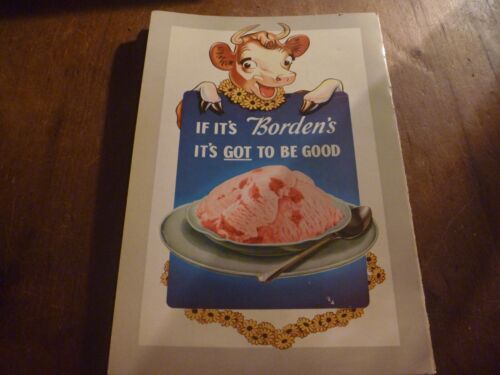 Vintage Borden's Advertising Menu Cover - Picture 2 of 7