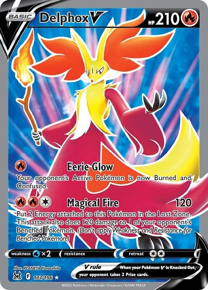 Delphox V 173/196 Swsh11: Lost Origin