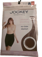 Women's Jockey Essentials Smoothing No Chafe Slip Short BROWN Size M NEW