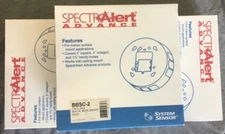 Lot of 12 System Sensor Ceiling Mount Red Back Box Skirt BBSC-2 Spectralert