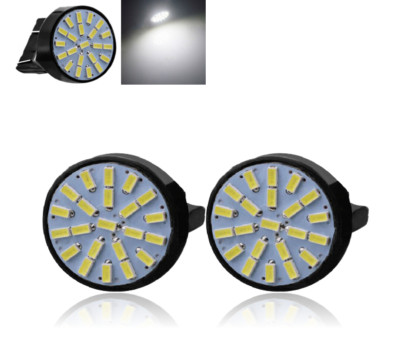2pcs W21/5W T20 Tagfahrlicht Standlicht Rückfahrlicht Lampen kaltweiß Birne DRL