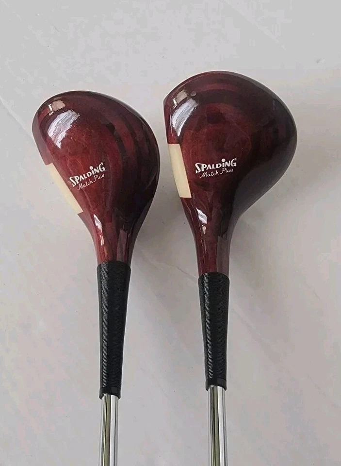 VINTAGE SPALDING MATCH PLAY WOOD HEAD 1,3 Wood, Steel Regular, Made in USA - Image 4 of 4