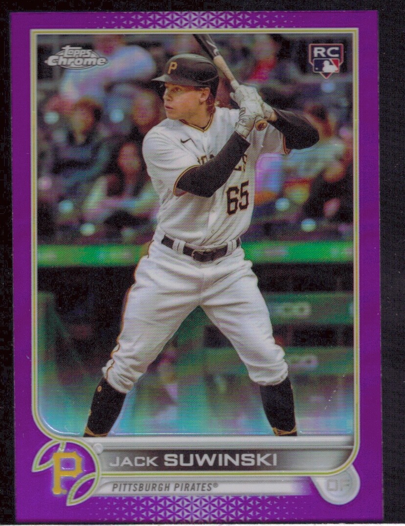 2022 Topps Chrome Update Purple Refractors #USC180 Jack Suwinski RC