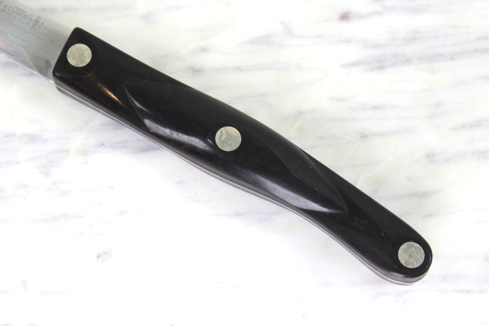 Cutco 1721 Serrated Trimmer Utility Knife Brown Handle 43/4" Blade