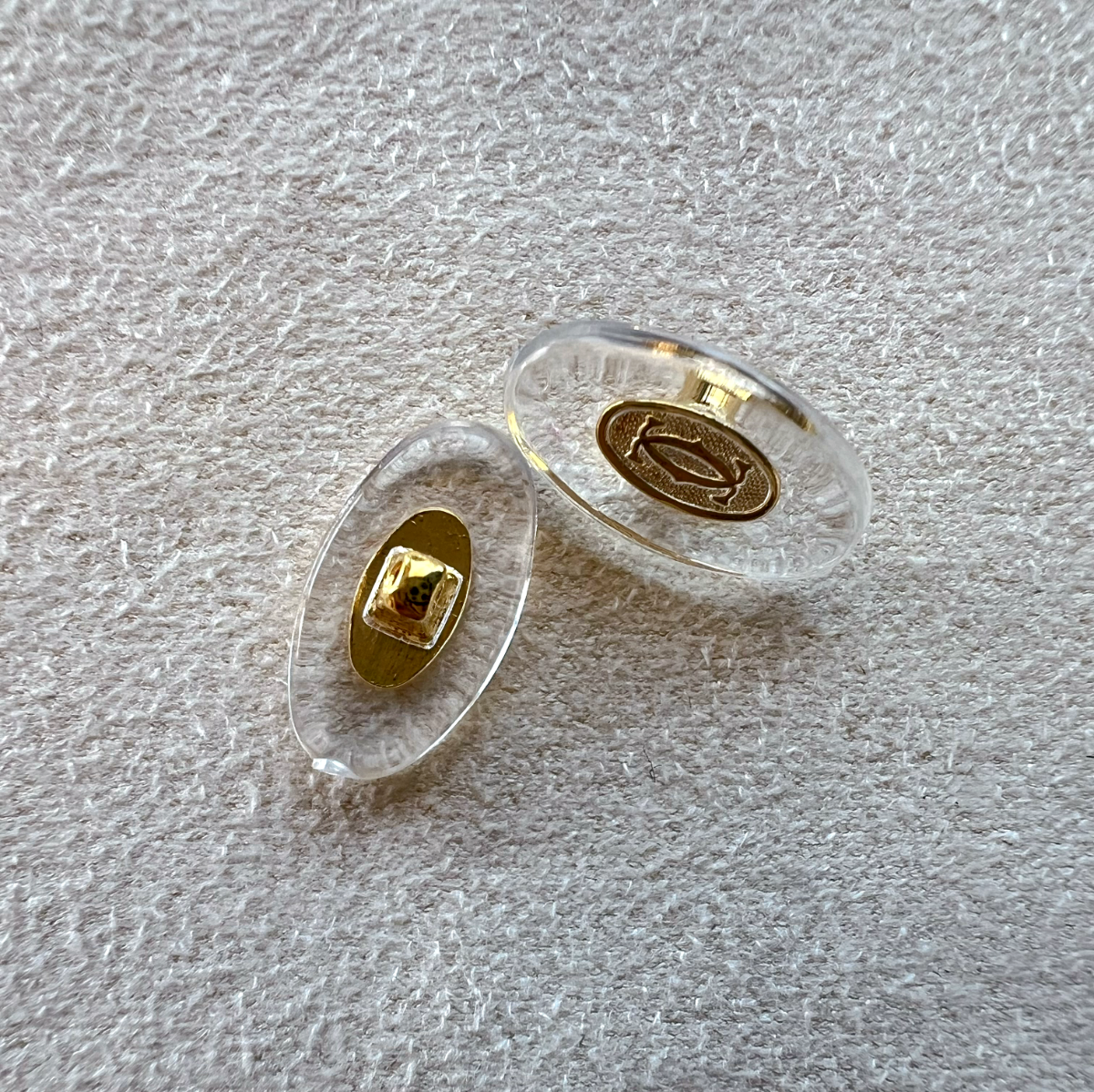New Authentic Gold Cartier Nose Pad Replacements for Glasses