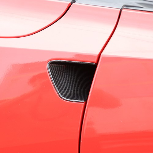 Carbon fiber Look Cover Trim Body Door Handle Bowl for Corvette C7 2014-2019 - Foto 6 di 12