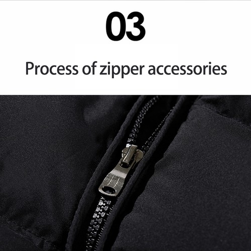Men Winter Warm Cotton Padded Puffer Vests Sleeveless Parkas Jacket Casual Coats - Picture 5 of 19