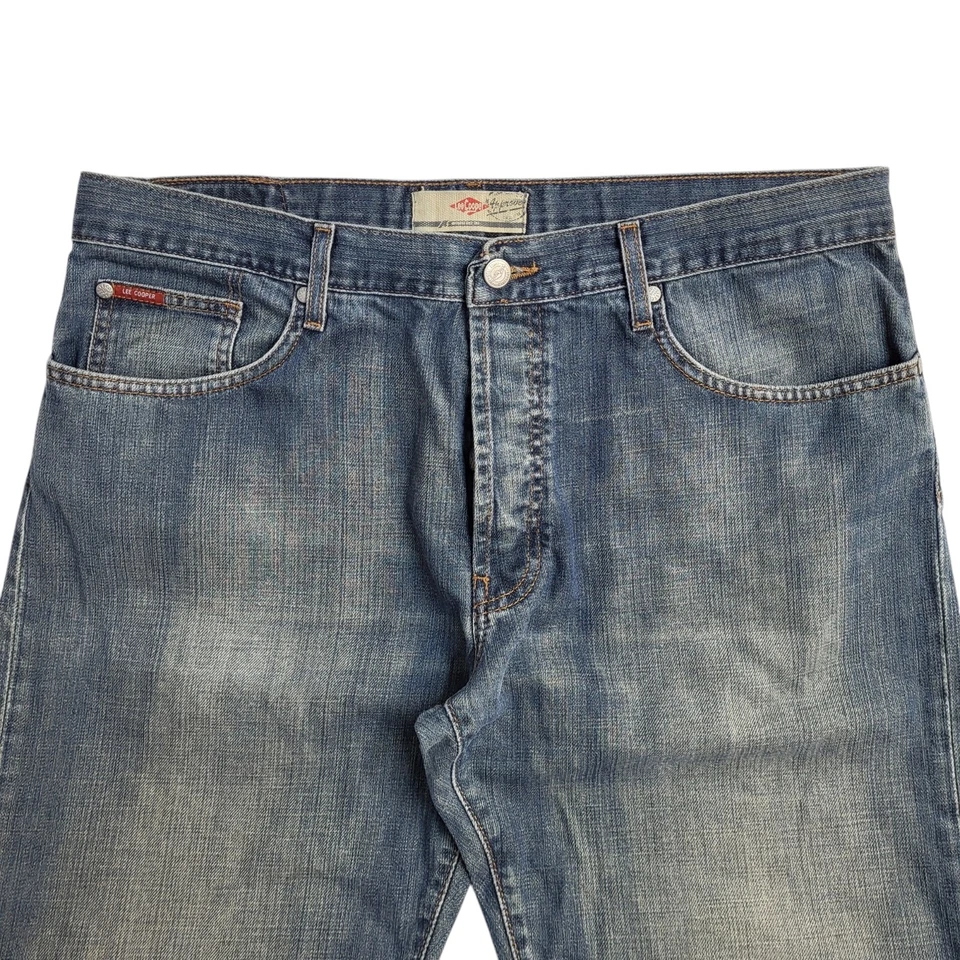 Lee Cooper Blue Wide Leg Denim Jeans Uk Men's Size XL W36 L30 J947 - Image 3 of 4