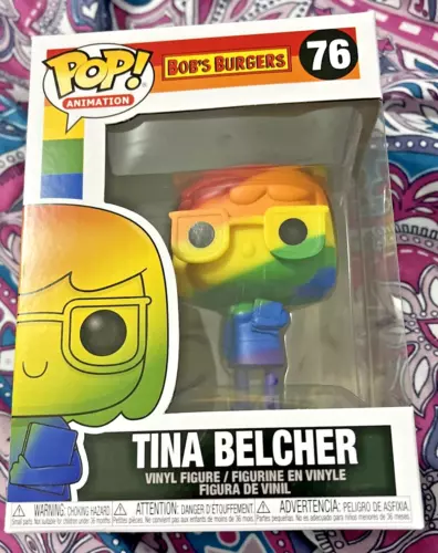 FUNKO POP! ANIMATION BOB'S BURGERS PRIDE TINA BELCHER (RAINBOW) VINYL FIGURE #76