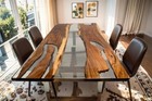 Dining Table Epoxy – Custom Resin Wood Table Artistic Epoxy Furniture