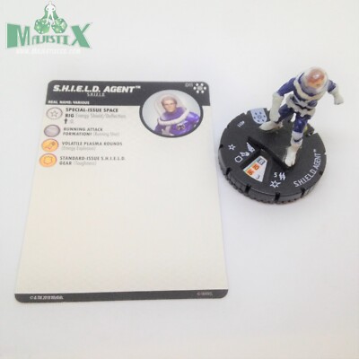Heroclix Avengers Infinity set SHIELD Agent #011 Common figure w/card!