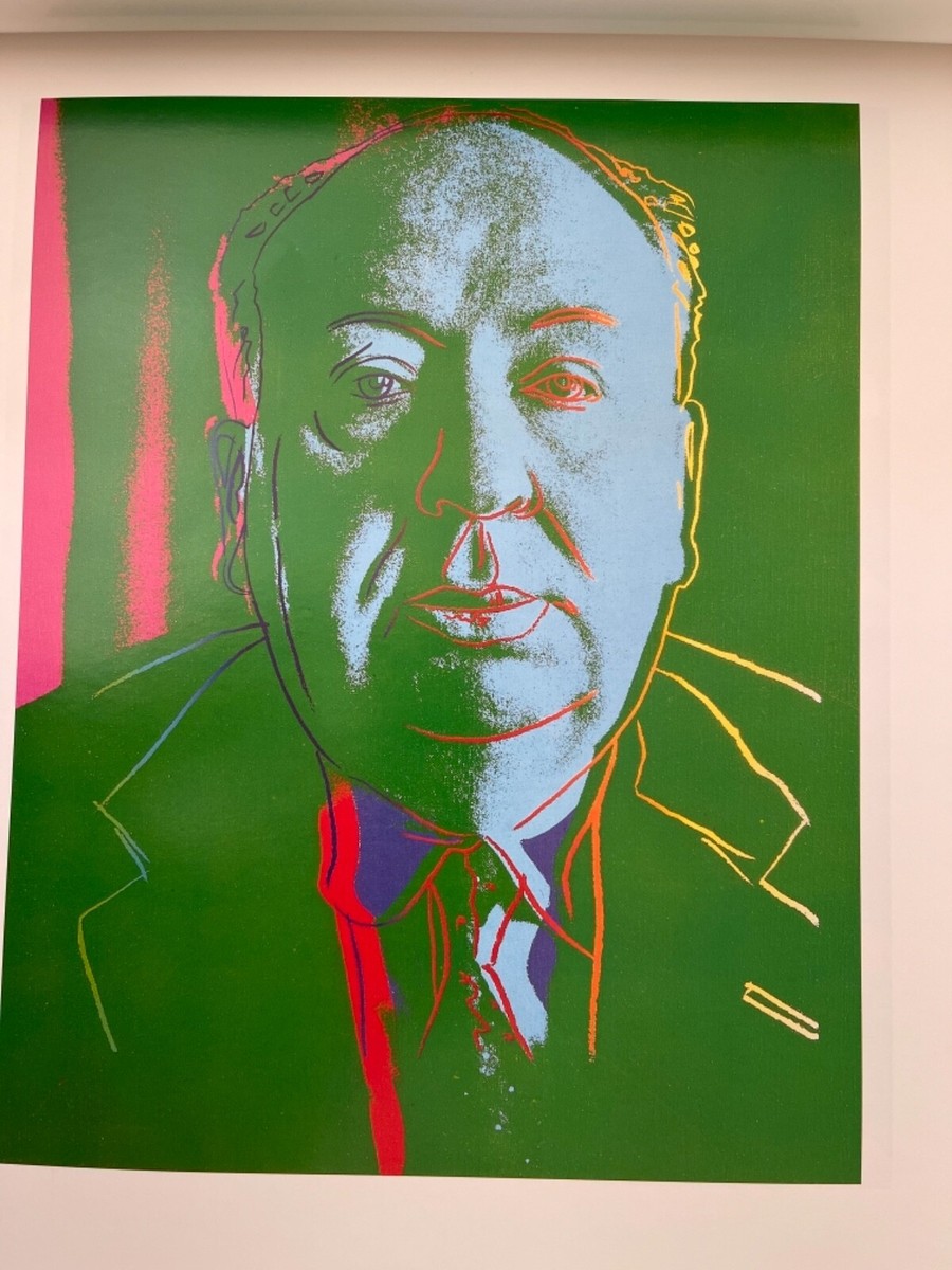 ANDY WARHOL, ALFRED HITCHCOCK,1983, AUTHENTIC PRINT FROM