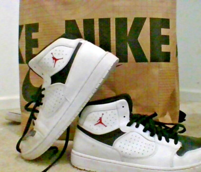 Size 12 - Jordan Access White Black Mens JUMPMAN cheap Preowned Basketball Shoes