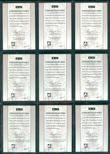 2007-08 BETWEEN THE PIPES MASK V NHL HOCKEY CARD M-01 TO M-30 SEE LIST - Picture 7 of 27
