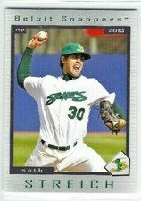 2013 Beloit Snappers (Single A-Minnesota Twins) Seth Streich