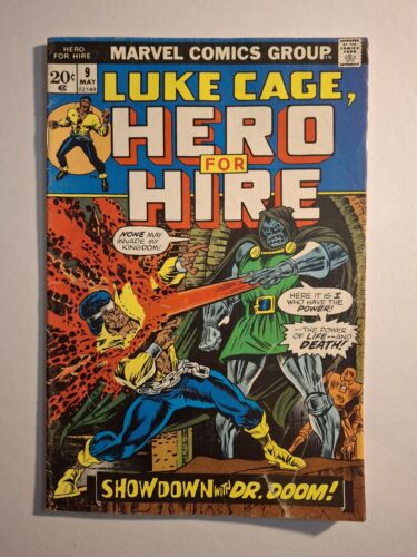 Luke Cage, Hero For Hire #9 (Marvel, 1973) Doctor Doom appearance ~ VG