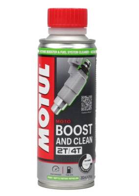 MOTUL Benzin Additiv Reiniger Injektor Motorrad Roller BOOST CLEAN 2T/4T