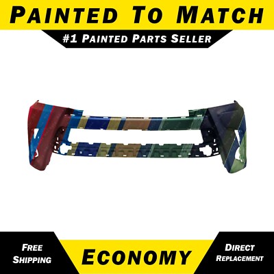 NEW Painted To Match Front Bumper Cover for 2017-2019 Toyota Highlander w/ Park
