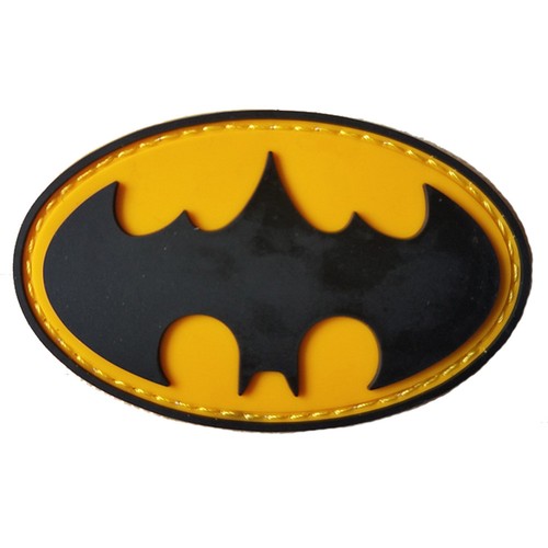 BATMAN SUPER HEROES MILITARY USA ARMY HOOK LOOP PATCH RUBBER PATCHES *06 - Picture 4 of 5