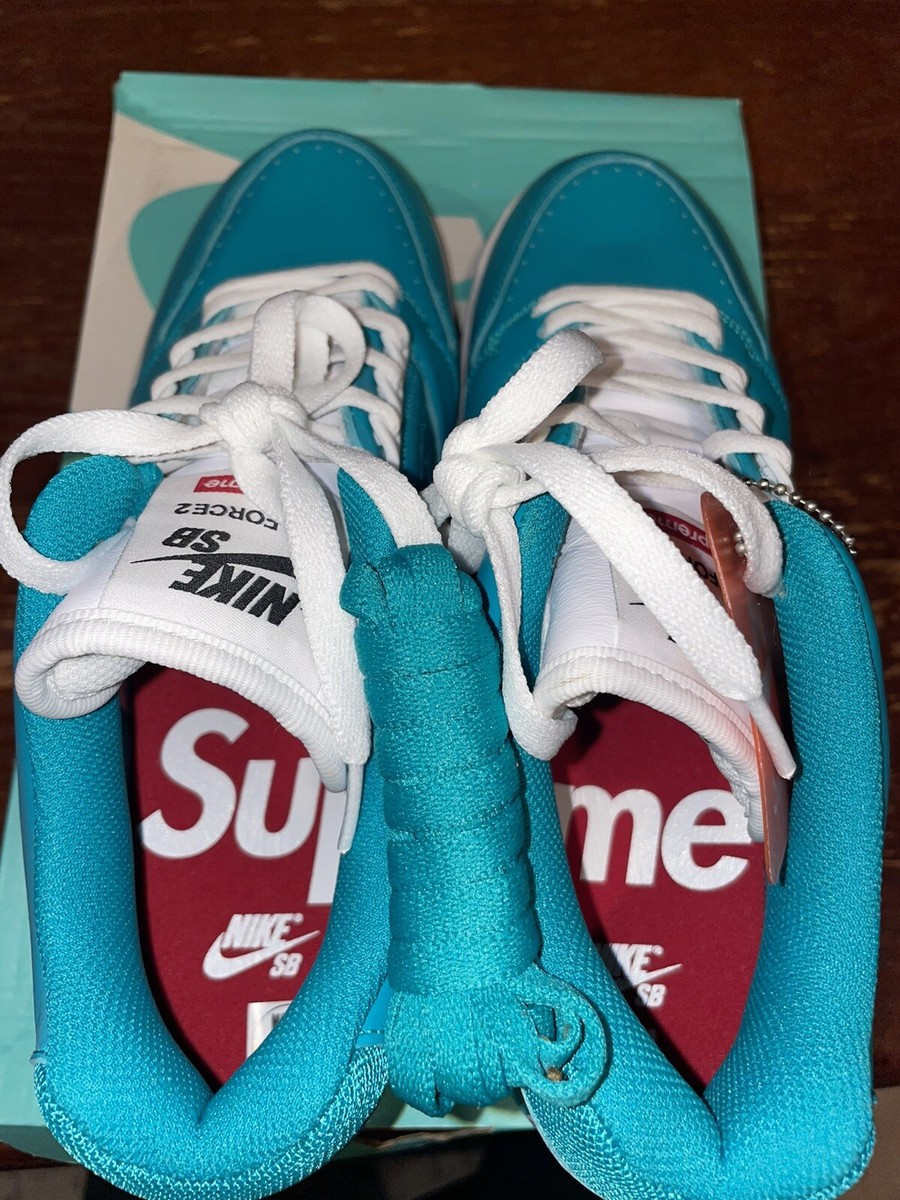 Nike SB AF2 Low SUPREME BLUE 2017 Size 9 AA0871-313 Air Force 2