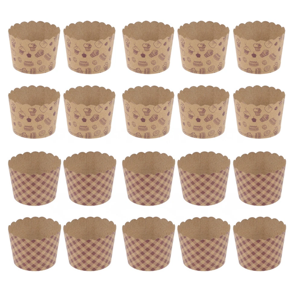 100PCS Mini-Backförmchen Muffinform Kuchen Tassen Kochplatte Packpapier - Bild 2 von 4