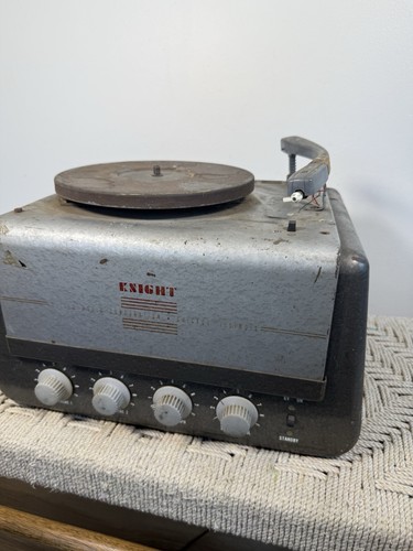 🍊Vintage 1950s Knight Allied Radio Record Player | Model 93-330 UNTESTED! - Zdjęcie 3 z 12