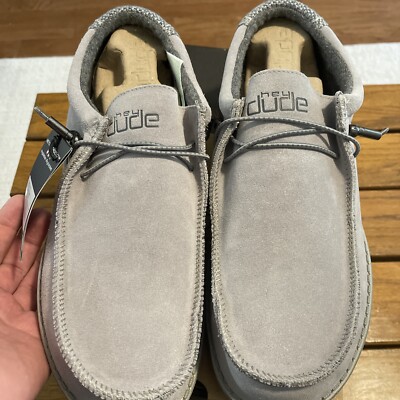 hey dude mens wally suede ash sz 13 | eBay