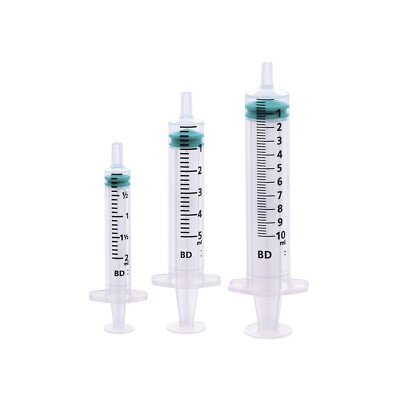 BD Emerald Sterile Spritzen Injektionsspritzen - Luer Slip - Spritzengröße 2ml 5ml 10ml