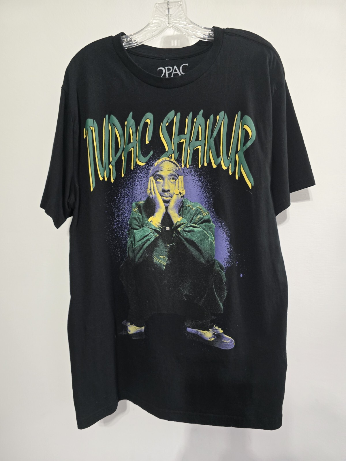 FILA T shirt Tupac Shakur taglia XL 2Pac West Coast hip hop rap maglietta grafica tema caldo