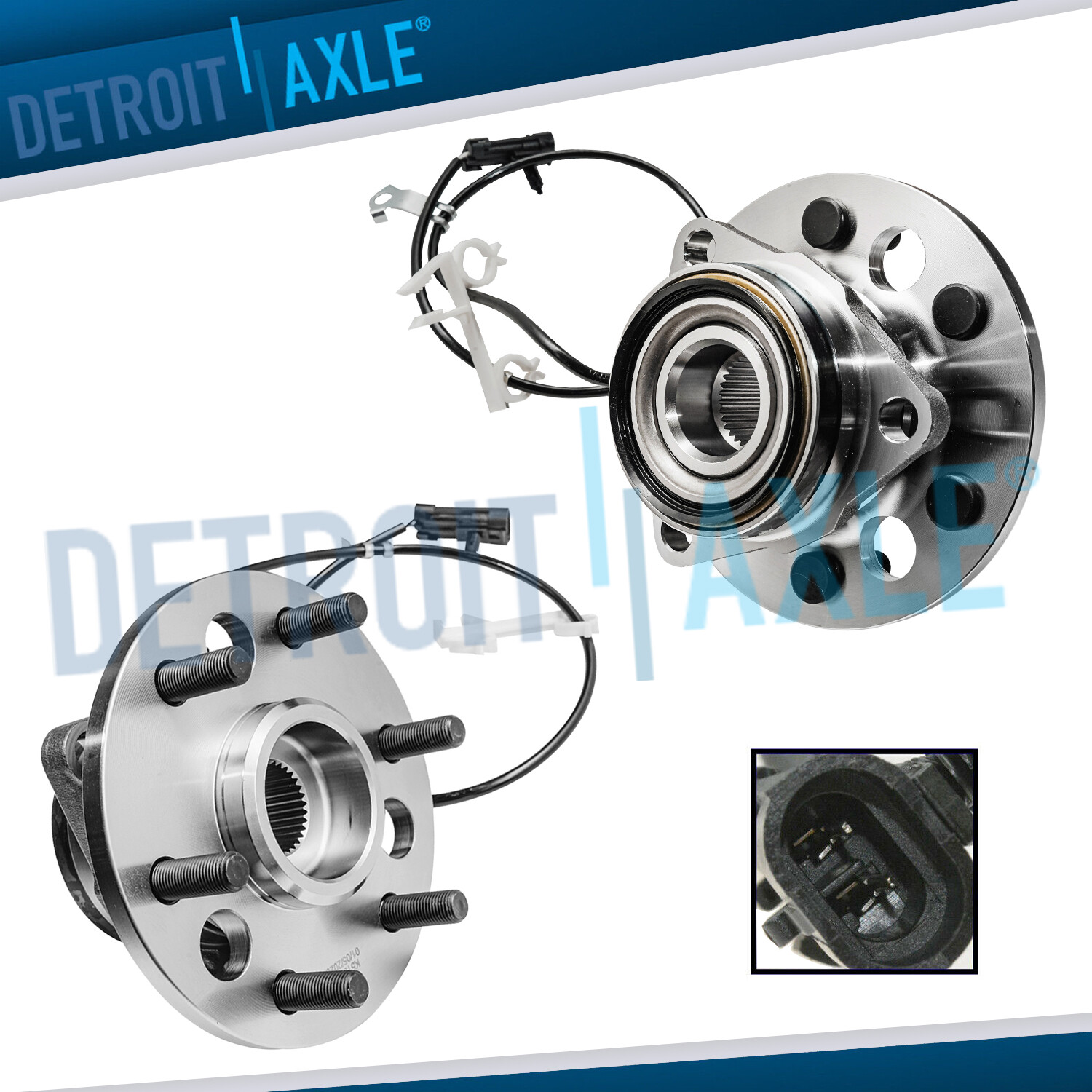 4WD Pair Front Wheel Bearing Hub for Chevy GMC K1500 Suburban K2500
