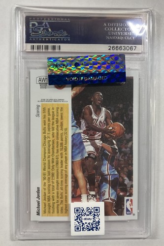 1992 U.D. Award Winner Holograms #AW1 Michael Jordan PSA 10 eBay Cert GOAT - Picture 2 of 5