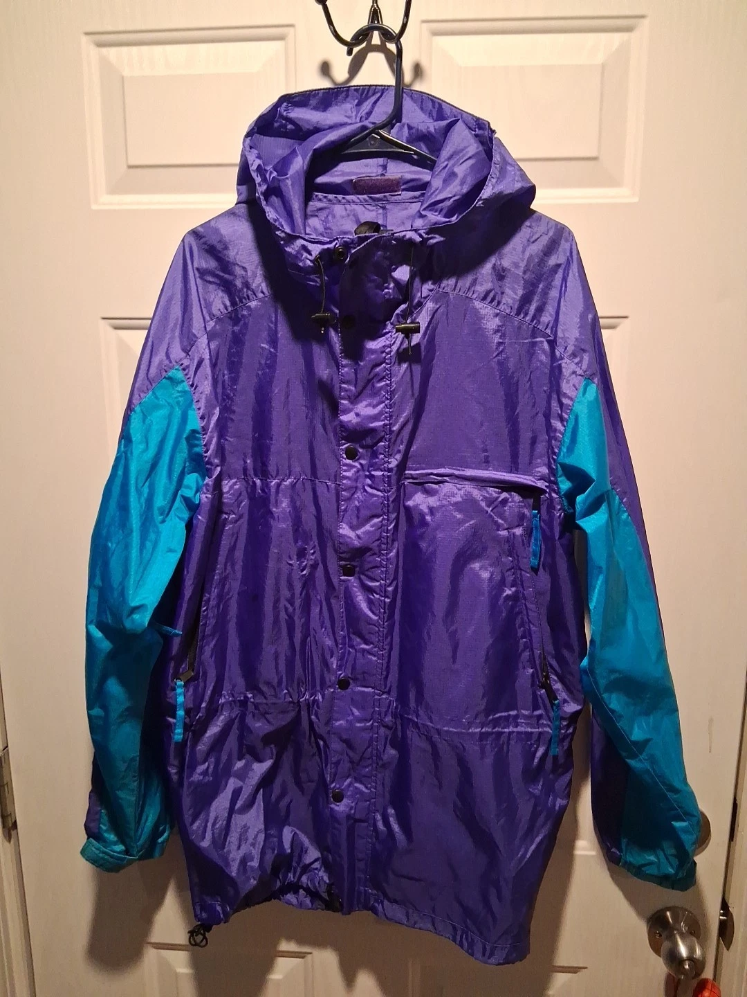Vintage The North Face Zip Jacket Windbreaker Colorblock Large Skate Street Snow
