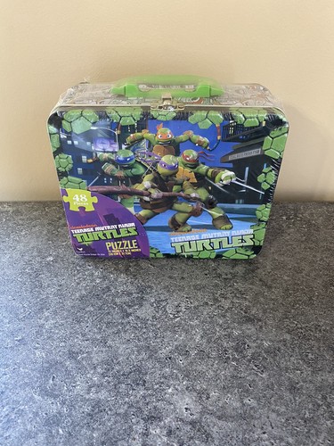 Nickelodeon Teenage Mutant Ninja Turtles- 48 Piece Puzzle- Lunch Box Tin- NEW - Picture 1 of 8