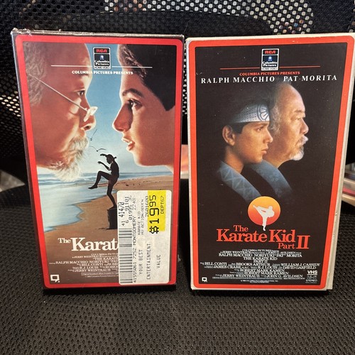 THE KARATE KID (new/sealed VHS), And THE KARATE KID ll (VHS VGC)