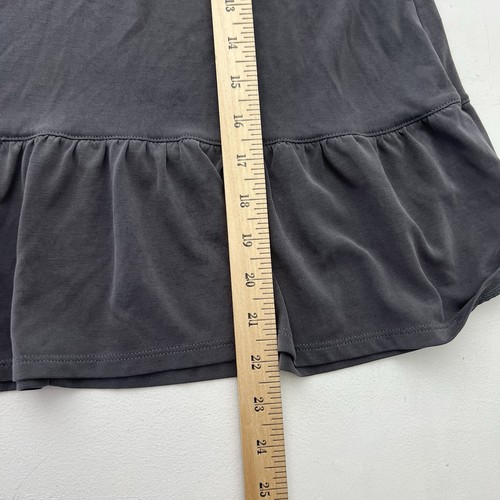 Camiseta sin mangas American Eagle para mujer gris medio suave sexy peplum tiras calce suelto grunge - Imagen 10 de 10