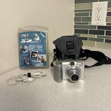 Canon PowerShot A610 5.0MP CCD Digital Camera Silver With Travel Case And Sdcard