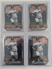 2026 Bowman Chrome Prospect Gage Jump BCP-15 1st Athletics Rookie 4 Card Lot