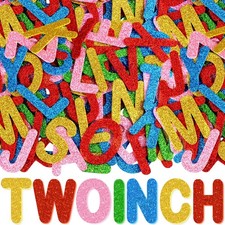 Foam Letters, 2 Inch Large Glitter Letter 2 Inch, Vibrant Colors
