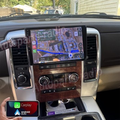 For 2009-2012 RAM Trucks 10.1'' QLED Android Auto Carplay Car Stereo Radio GPS FM