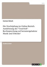 Retsch - Die Erschpfung im Online-Betrieb. Ausdehnung der Used-Soft - X555z