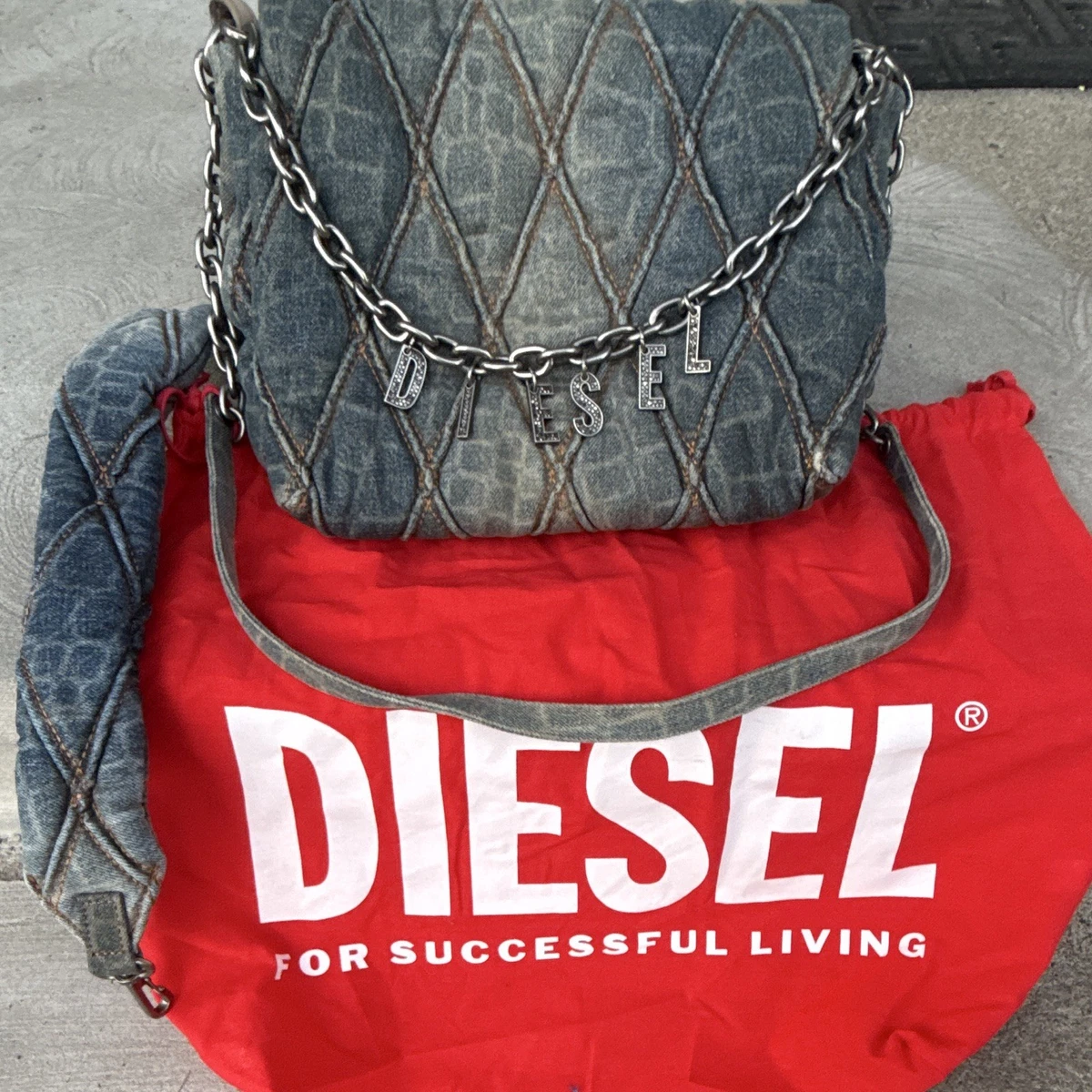 Diesel Denim Exterior Bags & Handbags for Women for sale - eBay
