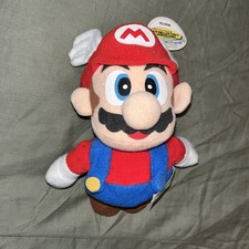 Vtg 1997 Nintendo BD A Super Mario 64 MARIO Bean Bag Plush Doll w/Hang Tag