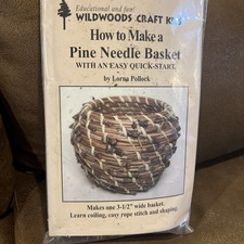 Traditional Craft Kits Coiled Basket Kit Pine Needle Quick-start