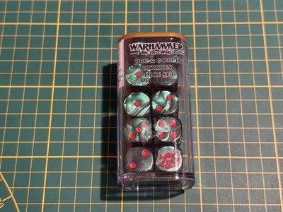 Warhammer The Old World Orc & Goblin Tribes Dice Set Würfel New Rare OOP