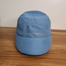 Simms Single Haul 5 Panel Endurance Hat Sky Blue StrapBack Cap Adult Fly Fishing