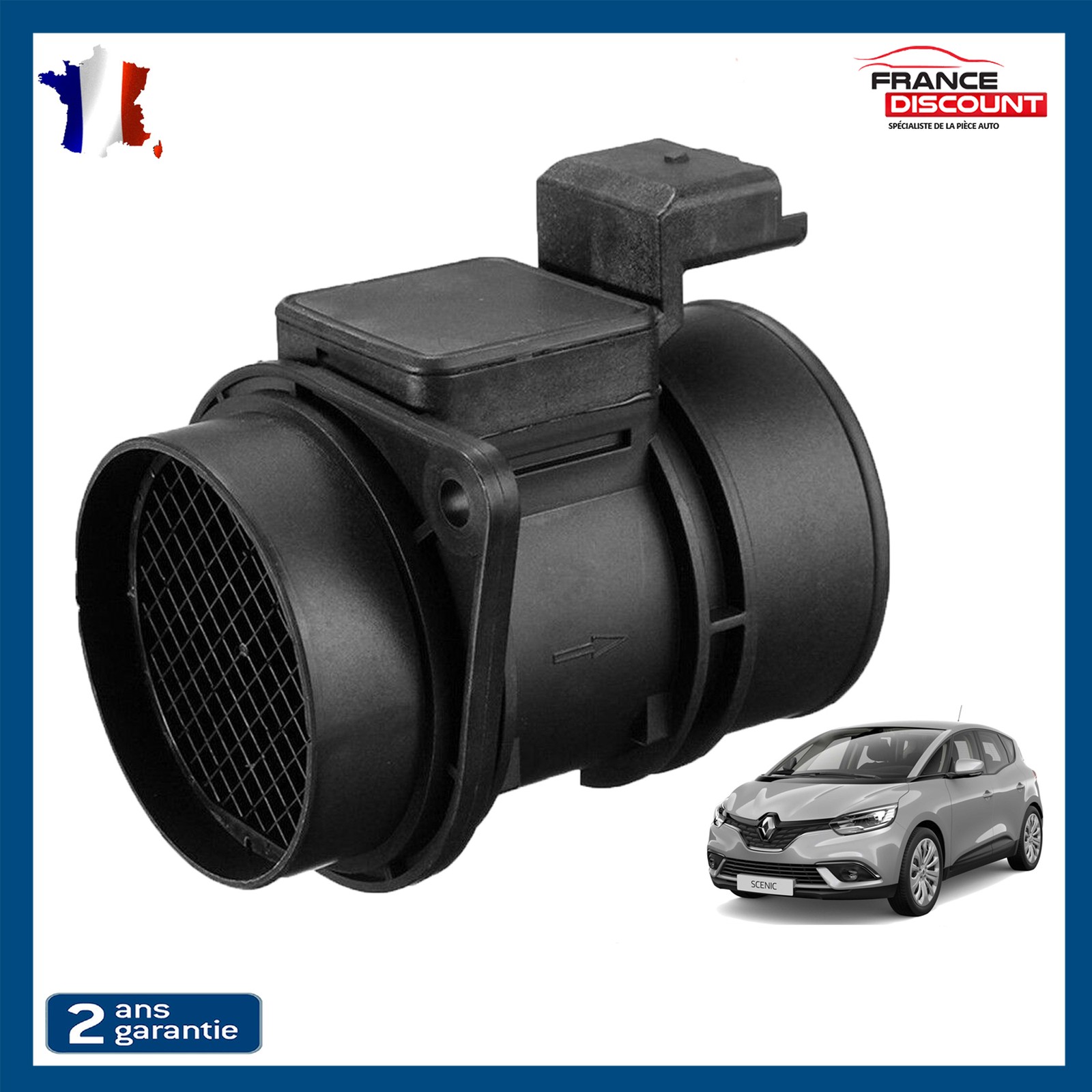 Débitmètre de masse d'air pour stabiliser le ralenti Nissan Primastar 1.9 Dci
