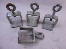 4 Stück Schilderklemmschelle 40 mm Stahl Baustellenschilder, Parkverbot usw.