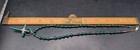 🔥 VINTAGE STERLING SILVER & MALACHITE NATIVE AMERICAN CROSS NECKLACE SIGNED 🔥 — photo 9