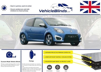 Thermo Rollos für Renault Twingo (2008-2014) 3 Türer