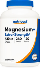 Magnesium Extra Strength 420Mg, 240 Capsules - 120 Servings. Magnesium Oxide an